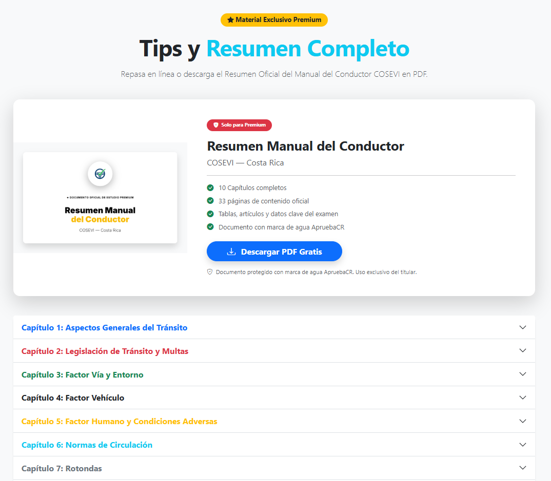 Mockup de la sección de Tips